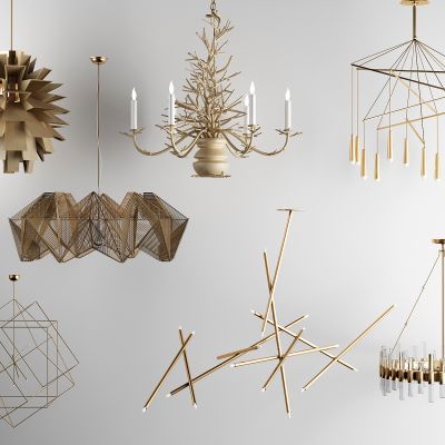 北欧金属极简玻璃灯 吊灯 灯具