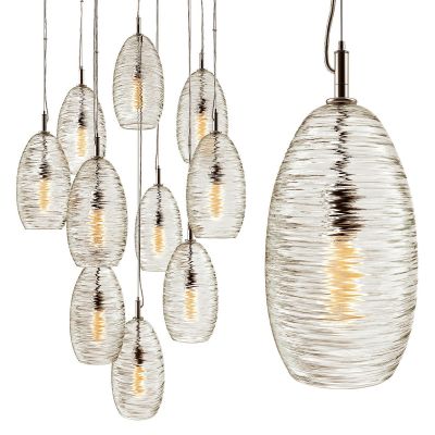 现代水纹玻璃吊灯