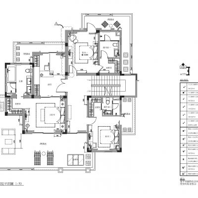 江苏天城样板別墅施工图