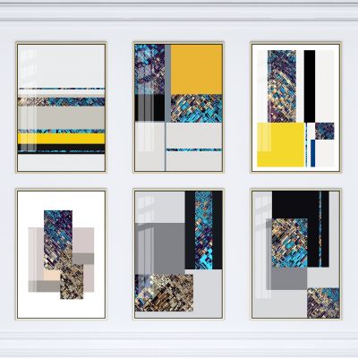 现代挂画 现代艺术组合画