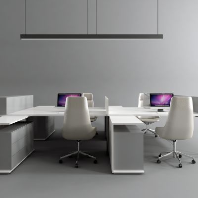 现代员工办公桌