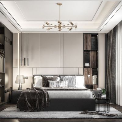 现代轻奢卧室