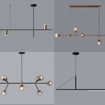 现代吊灯 水晶灯 球形灯组合