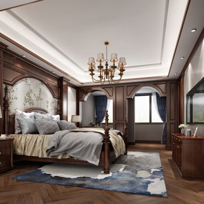美式主卧室
