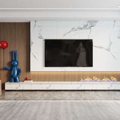 现代电视背景墙