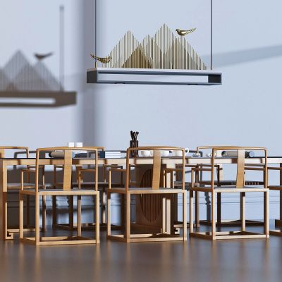 新中式桌椅组合