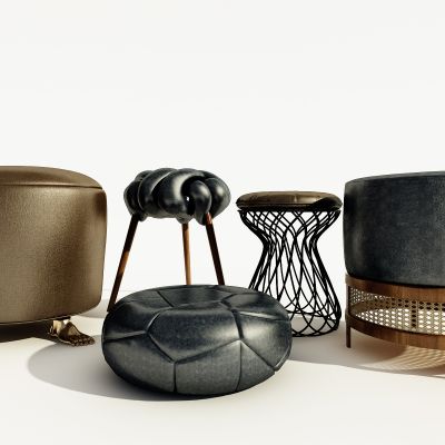 后现代凳子组合