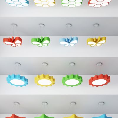 现代儿童吊灯 儿童吊灯 花朵吊灯
