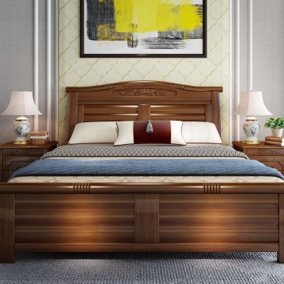 中式卧室 实木床