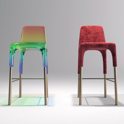 现代亚克力吧椅