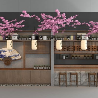 新中式自助餐台 吊架