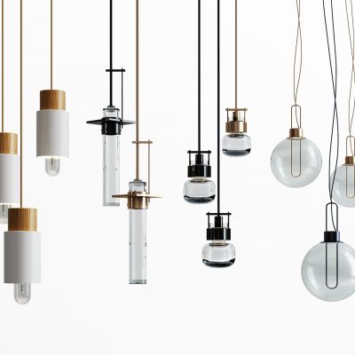 现代玻璃吊灯