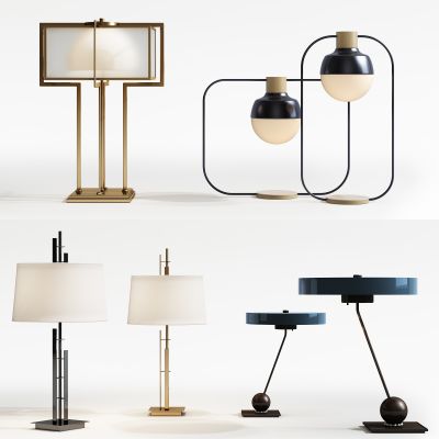 现代简约台灯组合