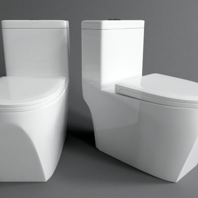 现代马桶坐便器3D模型