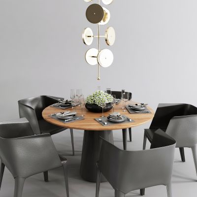 后现代餐桌椅组合