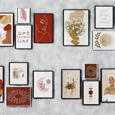 北欧艺术装饰挂画，照片墙