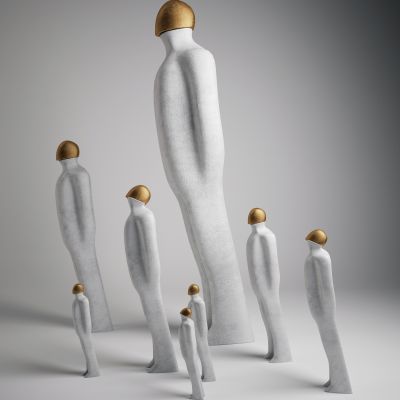 现代人物抽象雕塑