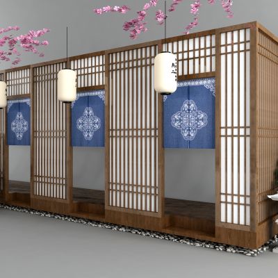 新中式屏风隔断