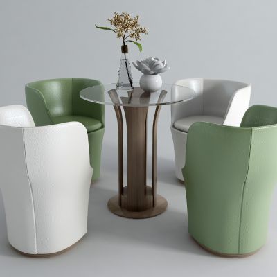 现代圆形休闲桌椅 洽谈椅