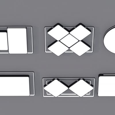 现代吸顶灯组合