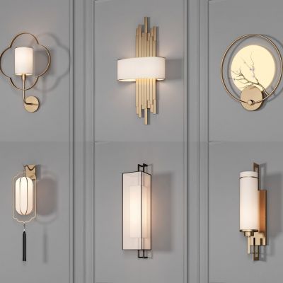 新中式壁灯组合