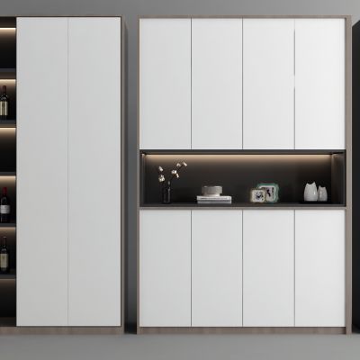 现代衣柜 酒柜 书柜