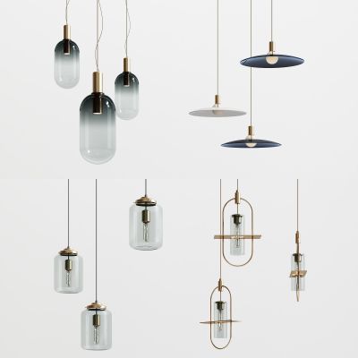 现代玻璃吊灯