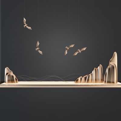 新中式金属吊灯