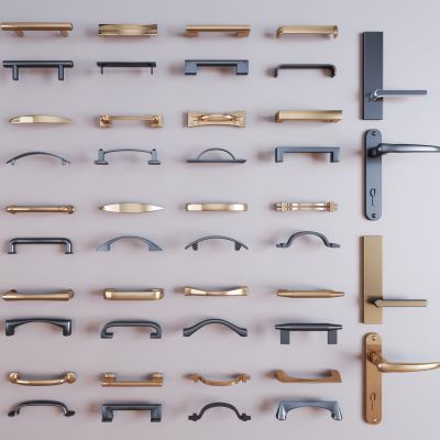 现代金属门把手 门拉手 五金件 把手