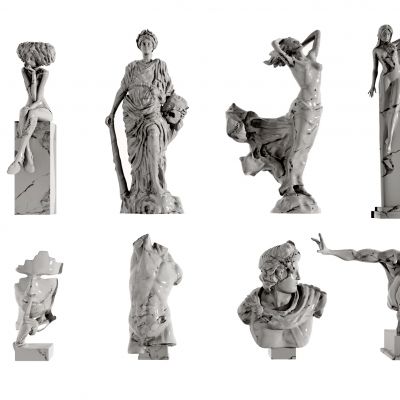 现代人物雕塑，雕像摆件