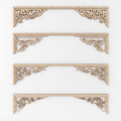 新中式角花 中式角花 角线 门洞 门拱 中式雕花 镂花 中式镂花