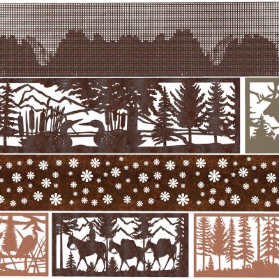 穿孔板 铝板 景观围墙 冲孔板 隔断屏风 门头 建筑表皮 锈板