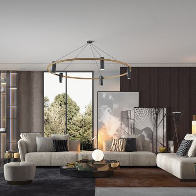 现代客厅 米洛提Minotti