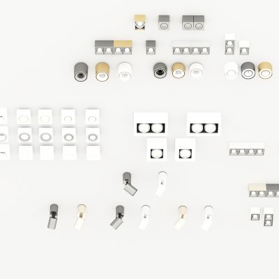 现代轻奢筒灯，射灯，方筒灯，圆筒灯，客厅灯，餐厅灯，办公室灯