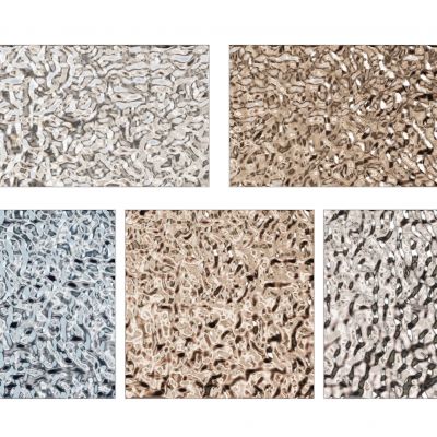 现代水波纹不锈钢饰面板