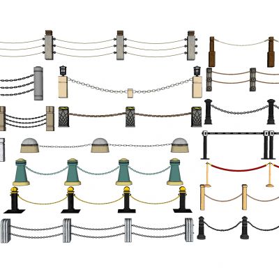 铁索 绳索 护栏
