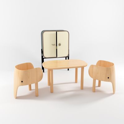 现代儿童桌椅组合
