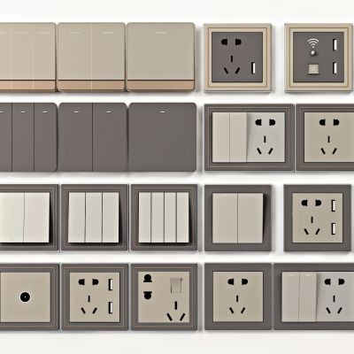 现代开关插座，网口插卡取点开关