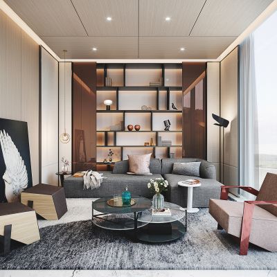 现代意大利 Moroso 现代客厅 贵宾室