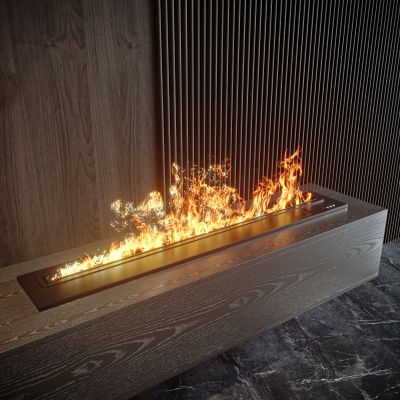 现代电子火焰壁炉3D模型
