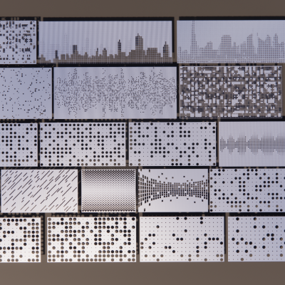 穿孔板 铝板 景观围墙 冲孔板 隔断屏风 门头 建筑表皮 锈板