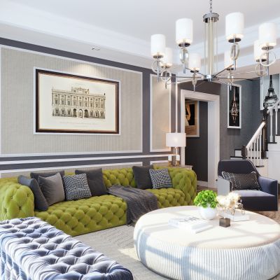 简欧客厅 简欧沙发 简欧背景墙 简欧吊灯