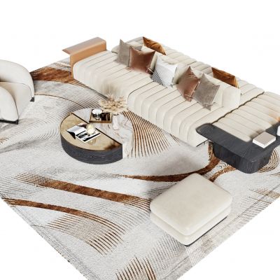 现代沙发茶几组合