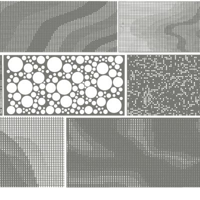穿孔板 铝板 景观围墙 冲孔板 隔断屏风 门头 建筑表皮 锈板
