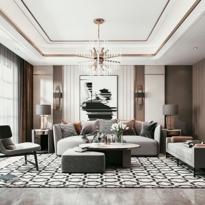 现代风格客厅
