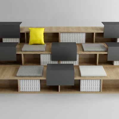 现代图书阅读区