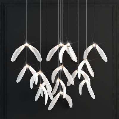 现代轻奢羽毛水晶装饰灯