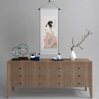 新中式卷轴画 国画