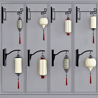 新中式灯笼壁灯