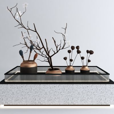 现代景观陶瓷花艺摆件